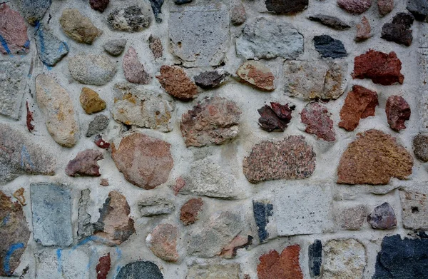 Stenen muur met abstracte patroon — Stockfoto