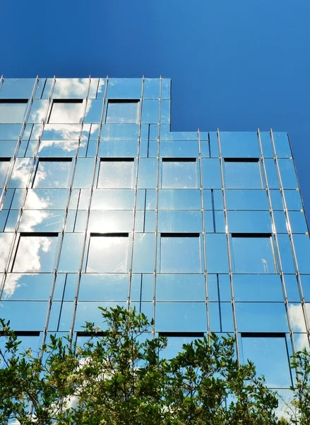 Glass facade of modern office building — Stock Photo, Image