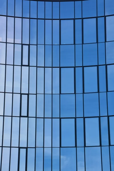 Glass facade of modern office building — Stock Photo, Image