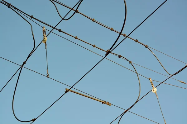 Силові кабелі високої напруги — стокове фото