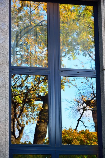 Fachada de vidro do edifício de escritório moderno — Fotografia de Stock