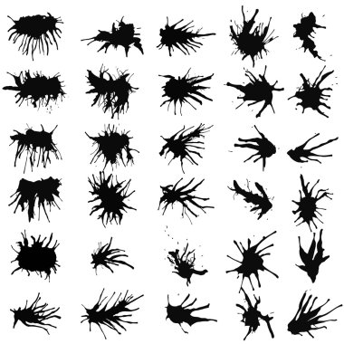 mürekkep sıçramalarına kümesi