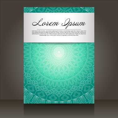 Sunum için modern el ilanı