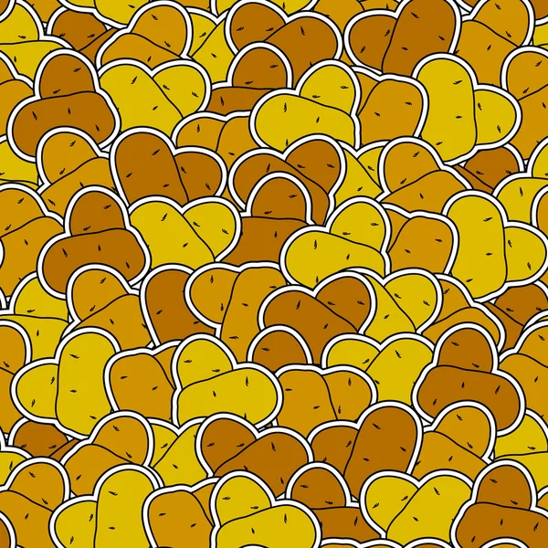 Kartoffeln nahtloser Hintergrund — Stockvektor
