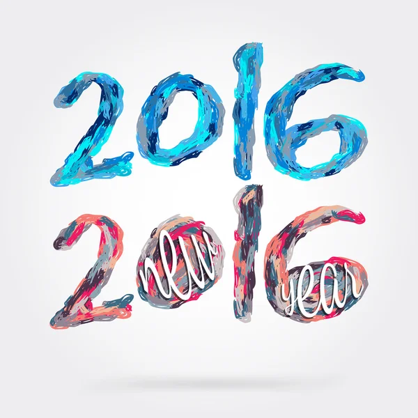 С Новым 2016 годом — стоковый вектор