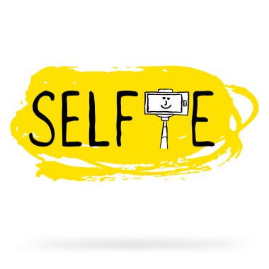 selfie fotoğrafta akıllı telefon