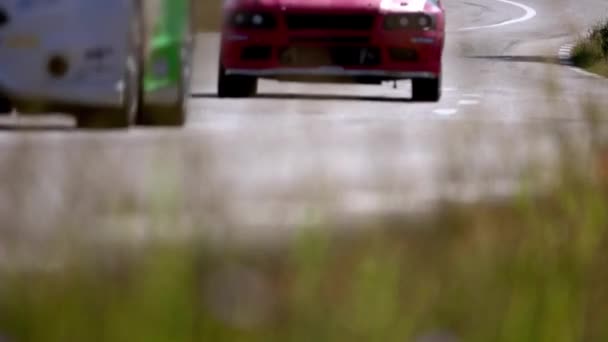 Перегони Автомобілів Колії Кришталик — стокове відео
