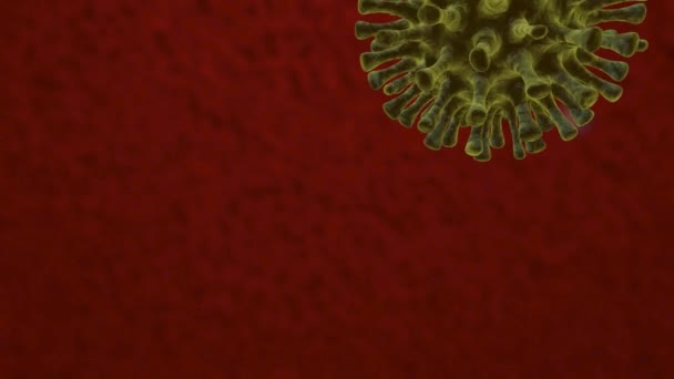 Virus Germi Batteri Organismo Infetto Cellule Virus Dell Influenza H1N1 — Video Stock