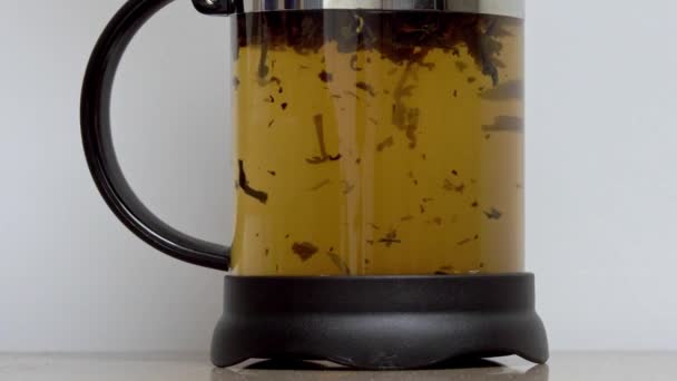 Making Tea Teapot Waiting Ready Timelapse — Vídeo de stock