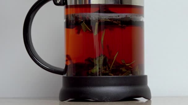 Making Tea Teapot Waiting Ready Timelapse — Stock video