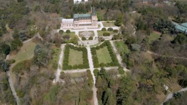 VARNA, BULGARIA - Nisan 06, 2020: Euxinograd Kalesi, Euxinograd Kraliyet Sarayı, Varna, Bulgaristan