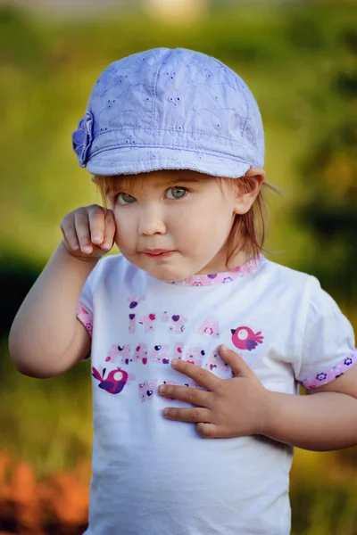 Uma menina. — Fotografia de Stock