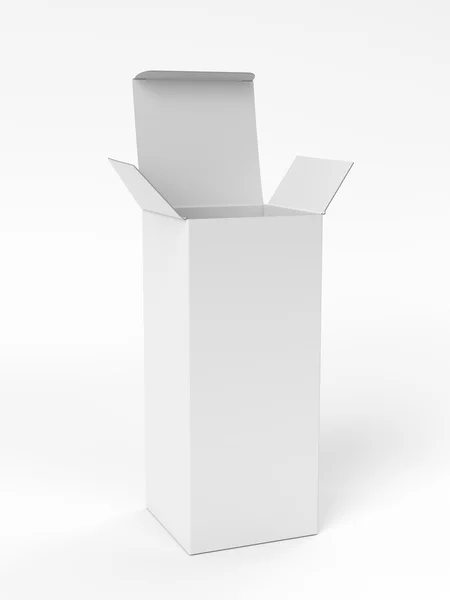 Abrir caja en blanco — Foto de Stock