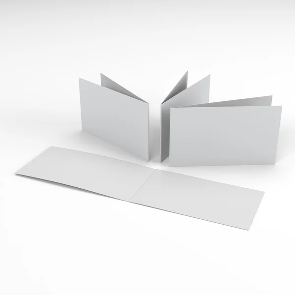 Two-leaf greeting cards or brochures — Stock Photo, Image