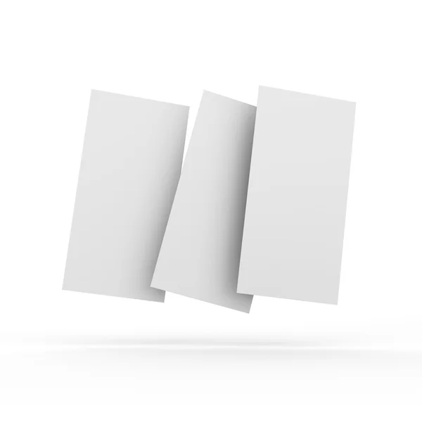 A4-es méretű papír kártyák rajongó — Stock Fotó