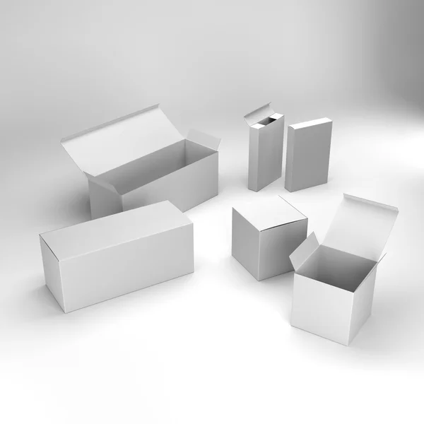Caixas em branco — Fotografia de Stock