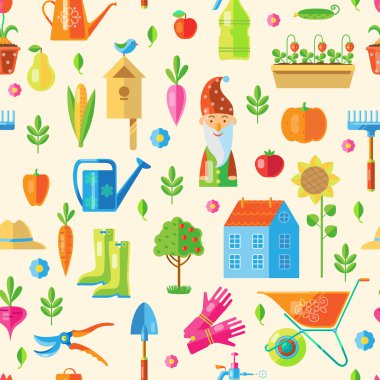 Bahçe seamless modeli