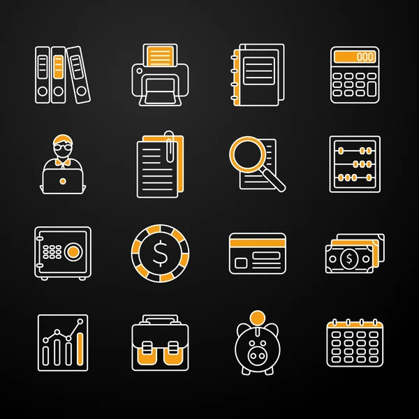 Set de iconos planos lineales acrobacias — Archivo Imágenes Vectoriales