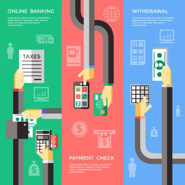 Bankacılık İşlemleri Için Self Servis Banners