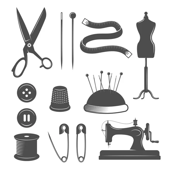 Tailor Icon Set — Stock Vector