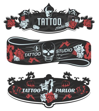 Studio yatay Banner dövme