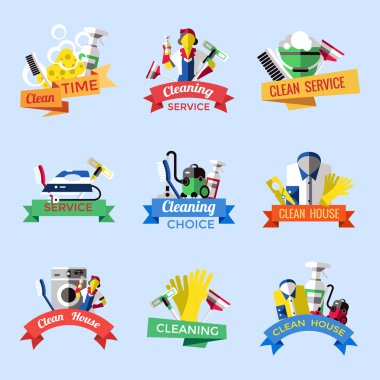 Temizlik amblem seti