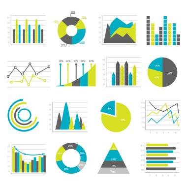 Düz Icons Set grafikler