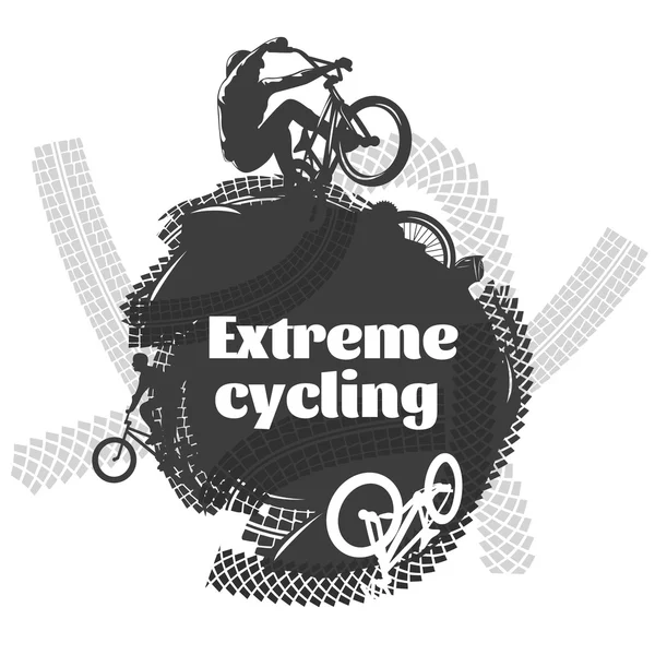 BMX Extreme Diseño de Ciclismo — Archivo Imágenes Vectoriales