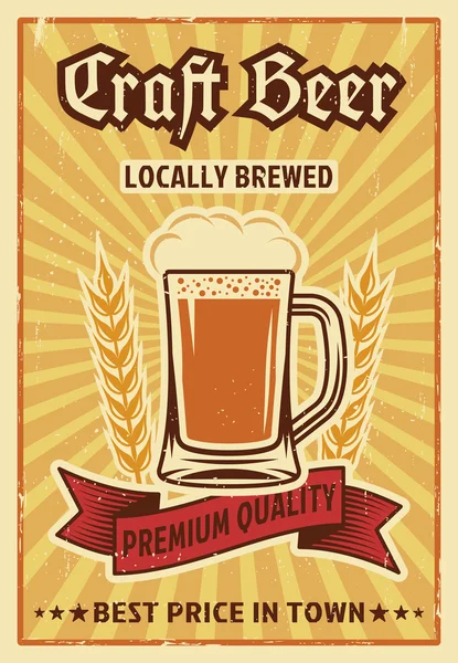 Cartaz colorido de cerveja —  Vetores de Stock