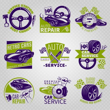 Renkli Amblem Seti Araç Tamiri