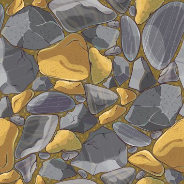Doğal Mineraller Dikişsiz Mozaik Desen