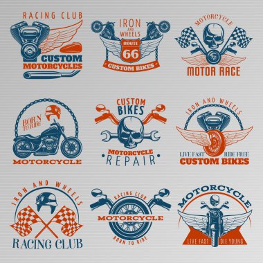 Renkli Amblem Seti Motosiklet