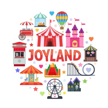 Eğlence Parkı yuvarlak tasarım