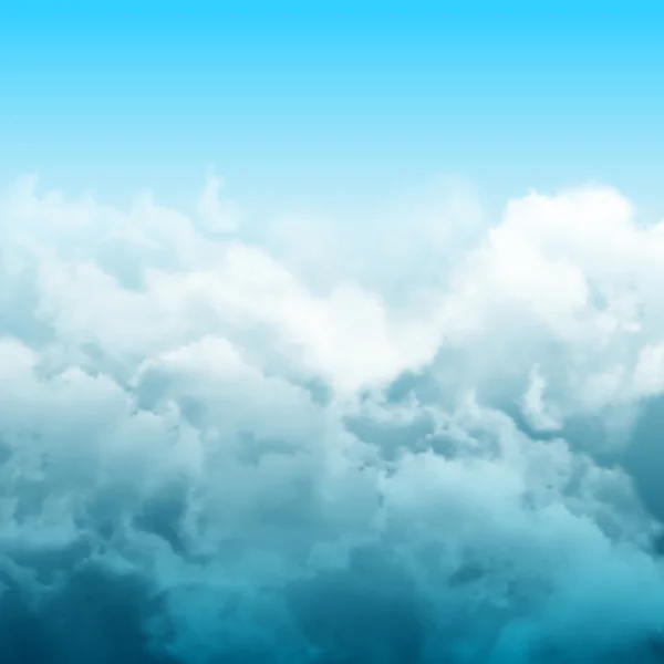 Realistische Wolken abstrakte Komposition — Stockvektor