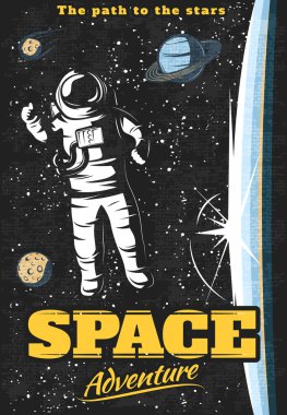 Space Adventure Poster clipart