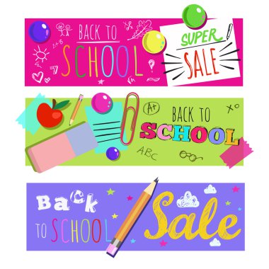 Okul afiş ayarlamak için yatay geri