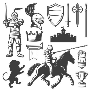 Knights Monokrom Elemanları Seti