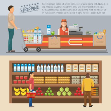 Alışveriş renkli kavramları