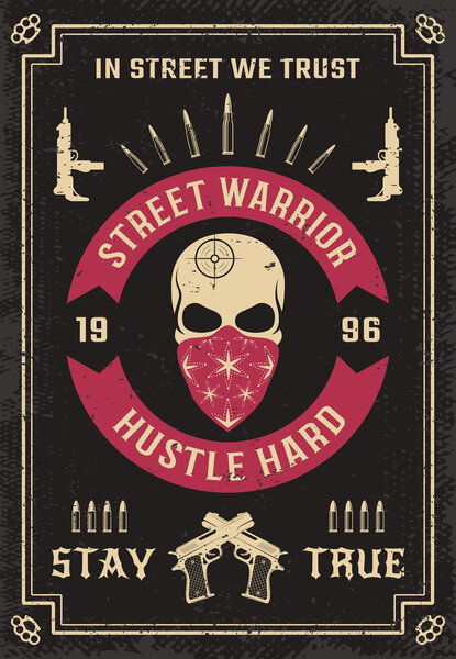 Gangster Colored Poster