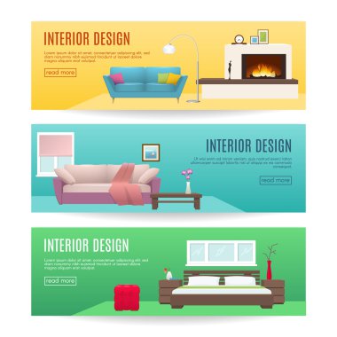 Mobilya yatay Banner Set