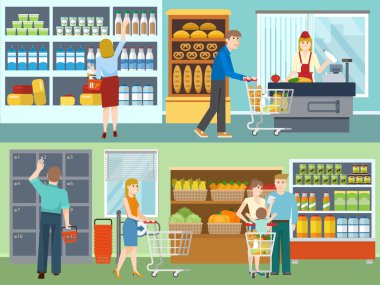 Süpermarket kavramları alıcılar