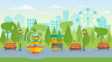 Town Park Düz Kompozisyon