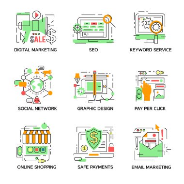 Dijital Pazarlama Lineer ElemanSeti