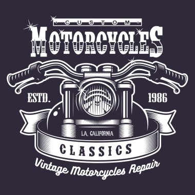 Vintage motosiklet Yazdır.