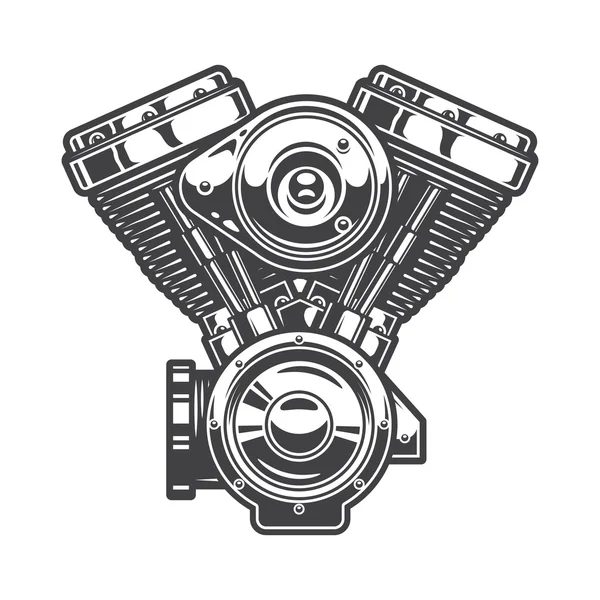 Illustration du moteur de moto — Image vectorielle