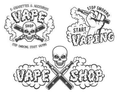 Vape, e-sigara Amblemler kümesi