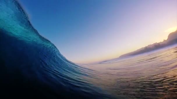 POV szörfözés nézet üres Ocean Wave összetörő