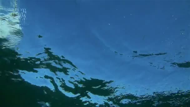 Super Slow Motion Submarino Océano Ola — Vídeos de Stock