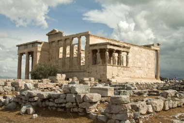 Caryatids, Erekhtheion Tapınağı Akropol, Atina, Yunanistan