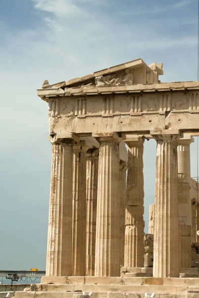 Parthenon tempel op de Akropolis in Athene, Griekenland — Stockfoto